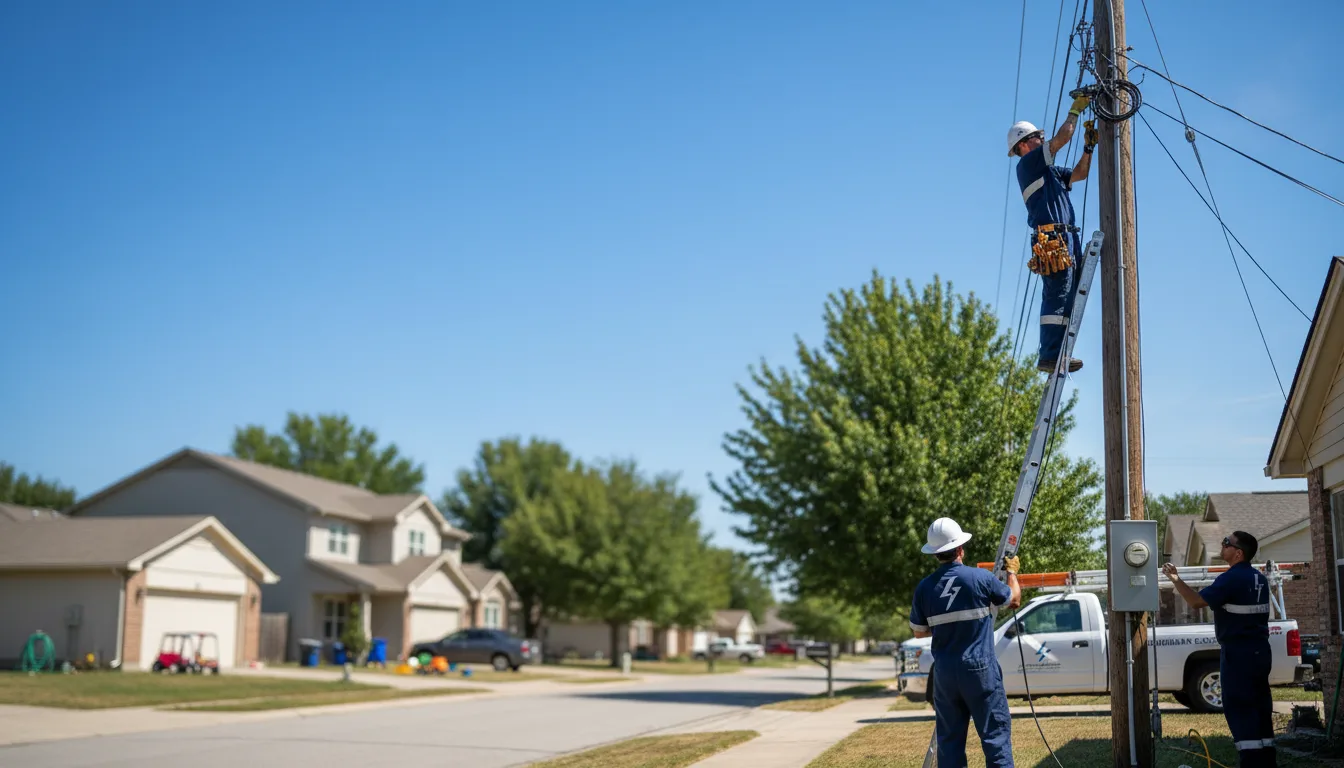 Residential electrician providing installation services in Pfeifer, KS